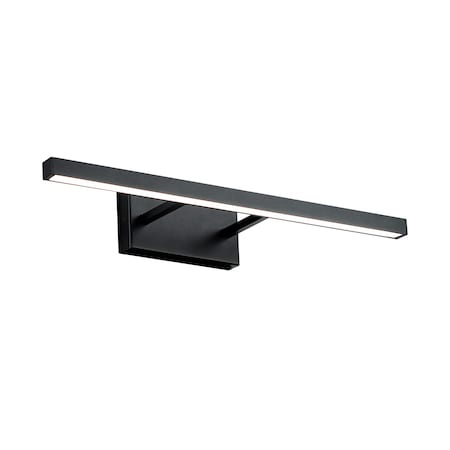 Dweled Parallax 18" LED Up or Down Bathroom Vanity or Wall Light 3-CCT 2700K-3000K-3500K Set to 3000K Black WS-731